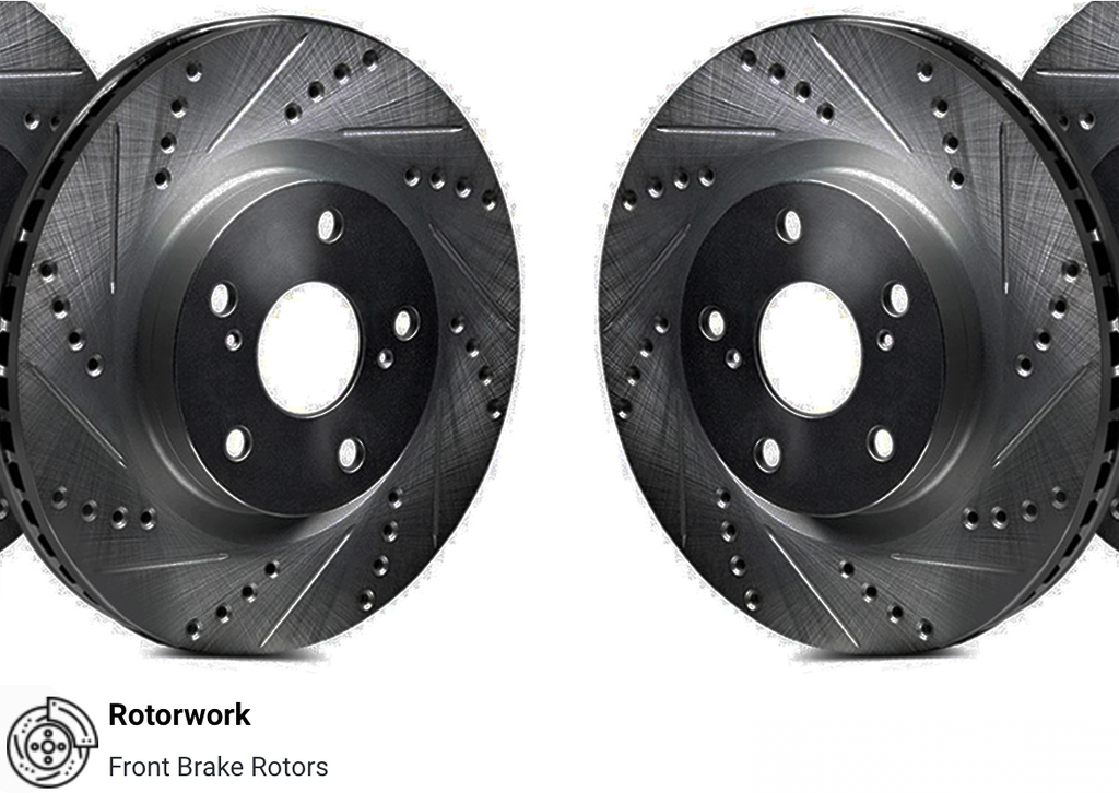 Brake Rotors: 2020-2022 Dodge Charger - (Models With 2 Piston Front Calipers)