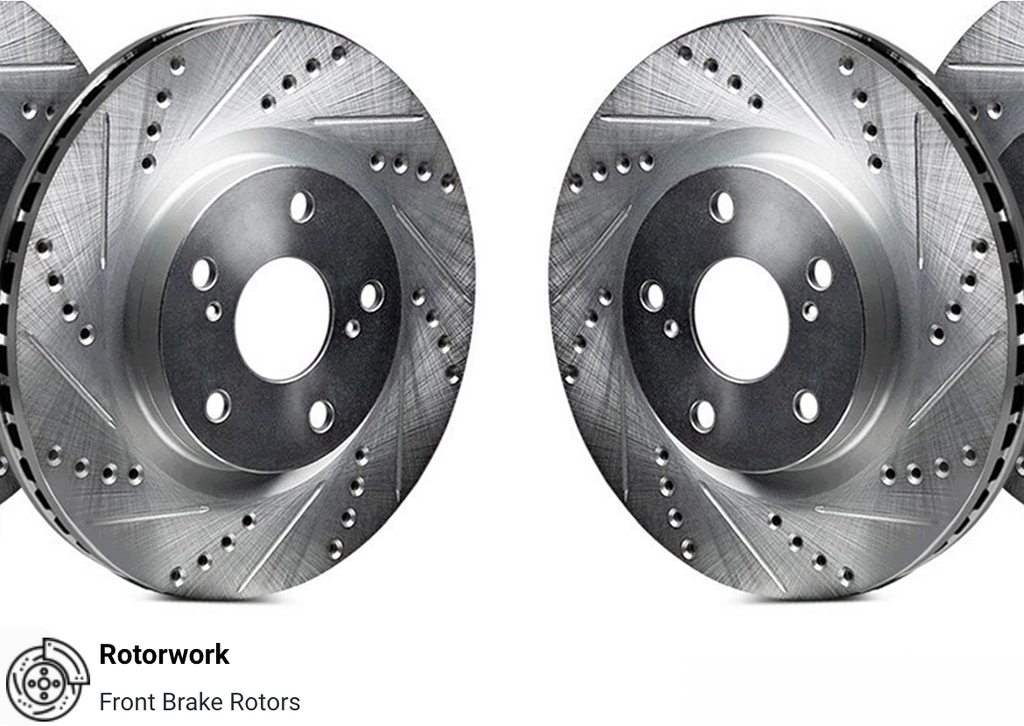Brake Rotors: 2016-2018 Lexus GS350 Base 334mm Front Disc