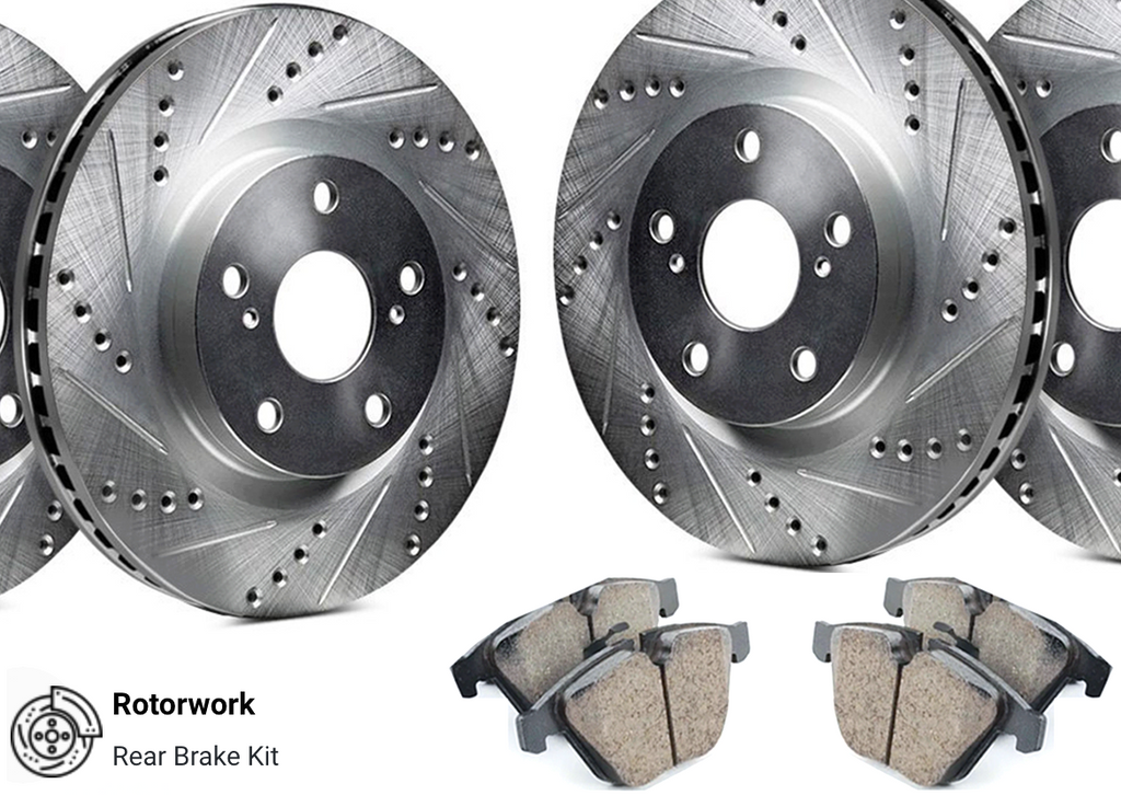 Brake Kit: 2003-2012 Honda Accord Coupe 4 CYL w/ Rear Disc Brake