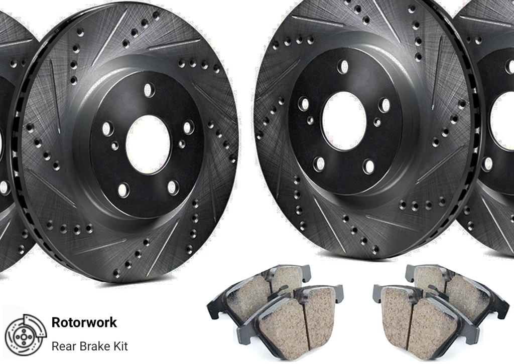 Brake Kit: 2015-2020 Ford Mustang GT w/o Brembo Front Calipers