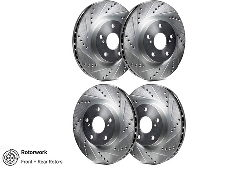 Brake Rotors: 2010-2015 Lexus RX330, RX350X RX450H
