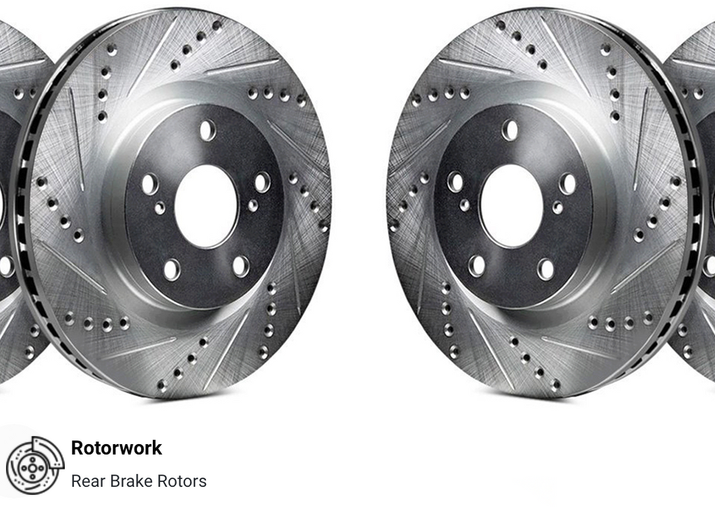Brake Rotors: 2017-2020 Hyundai Elantra 1.6L W/ Rear Disc Brakes